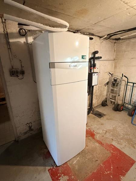Remplacement d’une chaudière fioul par une pompe à chaleur air/eau Vaillant à Sainte-Adresse